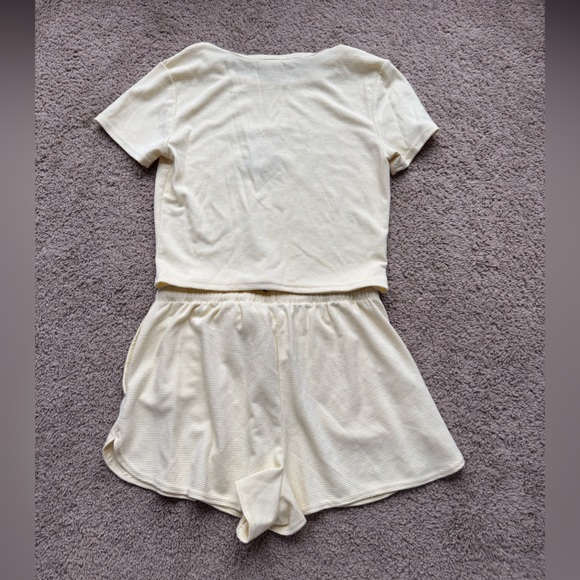 Together Cream Ribbed Knit Top - Picture 2 of 3